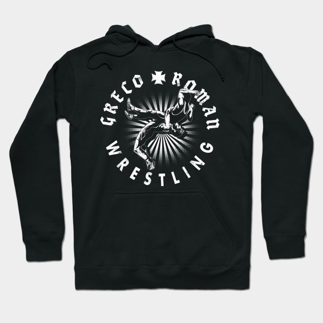 Greco-Roman Wrestling Hoodie by Black Tee Inc